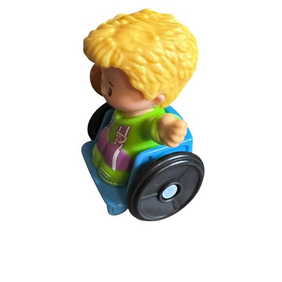 Fisher Price Little People Eddie Figure w/ Wheelchair Basketball Player Toy - Picture 2 of 5